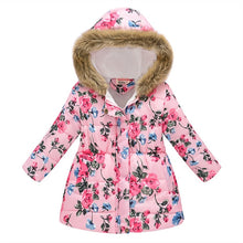 Carregar imagem no visualizador da galeria, Kids Girls Jacket 2020 Autumn Winter Jacket For Girls Coat Baby Warm Hooded Outerwear Coat Girls Clothing Children Down Parkas
