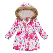 Carregar imagem no visualizador da galeria, Kids Girls Jacket 2020 Autumn Winter Jacket For Girls Coat Baby Warm Hooded Outerwear Coat Girls Clothing Children Down Parkas
