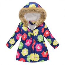 Carregar imagem no visualizador da galeria, Kids Girls Jacket 2020 Autumn Winter Jacket For Girls Coat Baby Warm Hooded Outerwear Coat Girls Clothing Children Down Parkas
