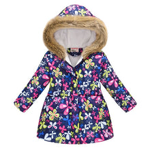 Carregar imagem no visualizador da galeria, Kids Girls Jacket 2020 Autumn Winter Jacket For Girls Coat Baby Warm Hooded Outerwear Coat Girls Clothing Children Down Parkas
