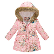 Carregar imagem no visualizador da galeria, Kids Girls Jacket 2020 Autumn Winter Jacket For Girls Coat Baby Warm Hooded Outerwear Coat Girls Clothing Children Down Parkas
