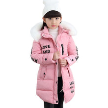 Carregar imagem no visualizador da galeria, Kids Girls Jacket 2020 Autumn Winter Jacket For Girls Coat Baby Warm Hooded Outerwear Coat Girls Clothing Children Down Parkas
