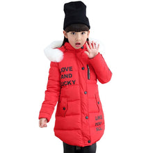 Carregar imagem no visualizador da galeria, Kids Girls Jacket 2020 Autumn Winter Jacket For Girls Coat Baby Warm Hooded Outerwear Coat Girls Clothing Children Down Parkas
