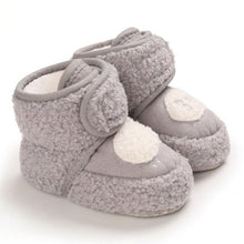 Cargar imagen en el visor de la galería, Baby Winter Warm First Walkers Cotton Baby Shoes Cute Infant Baby boys girls shoes soft sole indoor shoes for 0-18M
