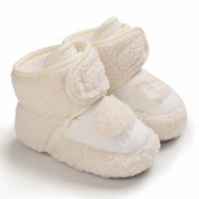 Cargar imagen en el visor de la galería, Baby Winter Warm First Walkers Cotton Baby Shoes Cute Infant Baby boys girls shoes soft sole indoor shoes for 0-18M
