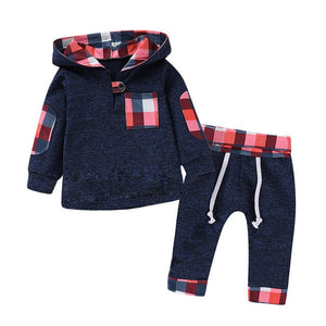 LZH Newborn Baby Clothes 2020 Autumn Winter Baby Boys Clothes Hoodies+Pant 2pcs Outfit Suit Costume Infant Clothing For Baby Set