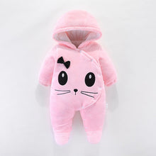 Cargar imagen en el visor de la galería, Baby clothing Boy girls Clothes Cotton Newborn toddler rompers cute Infant bear new born winter Hoodie romper   0-18M
