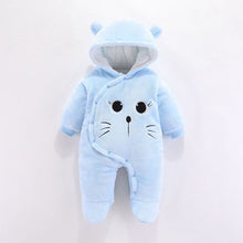 Cargar imagen en el visor de la galería, Baby clothing Boy girls Clothes Cotton Newborn toddler rompers cute Infant bear new born winter Hoodie romper   0-18M
