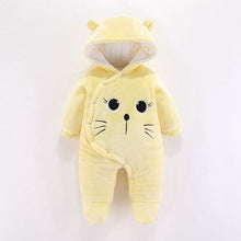 Cargar imagen en el visor de la galería, Baby clothing Boy girls Clothes Cotton Newborn toddler rompers cute Infant bear new born winter Hoodie romper   0-18M
