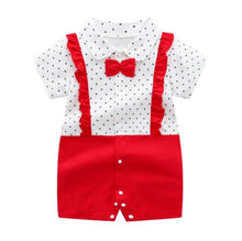 Carregar imagem no visualizador da galeria, New Born Baby Clothing Summer Gentleman Rompers 0-12M Baby Boys Cotton Jumpsuit Baby Body Clothes Newborn Unisex Thin Costumes
