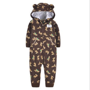 2020 Newborn Baby Winter Hoodie Clothes boys Baby clothing Girl 9m-24m Boy Jumpsuit christmas baby Romper warm clothing for kids