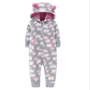 2020 Newborn Baby Winter Hoodie Clothes boys Baby clothing Girl 9m-24m Boy Jumpsuit christmas baby Romper warm clothing for kids