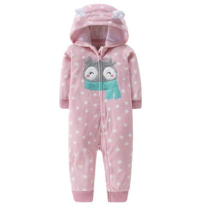 2020 Newborn Baby Winter Hoodie Clothes boys Baby clothing Girl 9m-24m Boy Jumpsuit christmas baby Romper warm clothing for kids