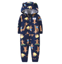 Cargar imagen en el visor de la galería, 2020 Newborn Baby Winter Hoodie Clothes boys Baby clothing Girl 9m-24m Boy Jumpsuit christmas baby Romper warm clothing for kids
