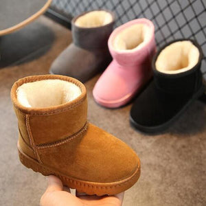 2020 KIDS Boys Girls Snow Boots Shoes Winter Warm Plush Inside Cow Muscle Sole Child Snow Boots Shoes For Baby Girls Boys Boots