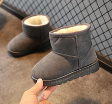 将图片加载到图库查看器，2020 KIDS Boys Girls Snow Boots Shoes Winter Warm Plush Inside Cow Muscle Sole Child Snow Boots Shoes For Baby Girls Boys Boots
