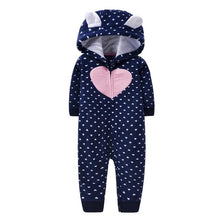 Cargar imagen en el visor de la galería, 2020 Newborn Baby Winter Hoodie Clothes boys Baby clothing Girl 9m-24m Boy Jumpsuit christmas baby Romper warm clothing for kids
