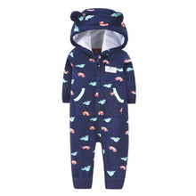 Cargar imagen en el visor de la galería, 2020 Newborn Baby Winter Hoodie Clothes boys Baby clothing Girl 9m-24m Boy Jumpsuit christmas baby Romper warm clothing for kids
