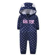 Cargar imagen en el visor de la galería, 2020 Newborn Baby Winter Hoodie Clothes boys Baby clothing Girl 9m-24m Boy Jumpsuit christmas baby Romper warm clothing for kids
