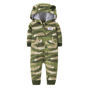 2020 Newborn Baby Winter Hoodie Clothes boys Baby clothing Girl 9m-24m Boy Jumpsuit christmas baby Romper warm clothing for kids