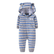 Cargar imagen en el visor de la galería, 2020 Newborn Baby Winter Hoodie Clothes boys Baby clothing Girl 9m-24m Boy Jumpsuit christmas baby Romper warm clothing for kids
