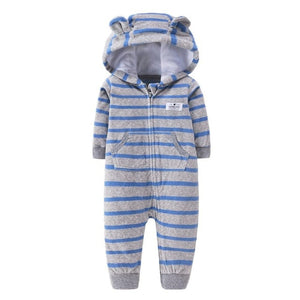 2020 Newborn Baby Winter Hoodie Clothes boys Baby clothing Girl 9m-24m Boy Jumpsuit christmas baby Romper warm clothing for kids