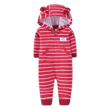 Cargar imagen en el visor de la galería, 2020 Newborn Baby Winter Hoodie Clothes boys Baby clothing Girl 9m-24m Boy Jumpsuit christmas baby Romper warm clothing for kids
