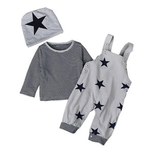 Brand Romper Set Fashion Cartoon Roupas De Bebes Bodysuit+Hat+Pant 3pcs Baby Boy Clothing Set Cute Animal Newborn Baby Clothes