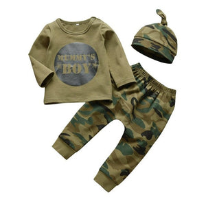 Newborn Baby Boys Girls Clothes Daddy/Mummy Letter 3Pcs Outfits Set Long Sleeve T-shirt+Pants Infant Toddler Clothing Suit