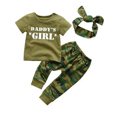 Carregar imagem no visualizador da galeria, Newborn Baby Boys Girls Clothes Daddy/Mummy Letter 3Pcs Outfits Set Long Sleeve T-shirt+Pants Infant Toddler Clothing Suit
