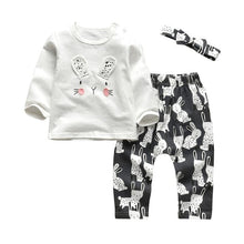 Carregar imagem no visualizador da galeria, Newborn Baby Boys Girls Clothes Daddy/Mummy Letter 3Pcs Outfits Set Long Sleeve T-shirt+Pants Infant Toddler Clothing Suit
