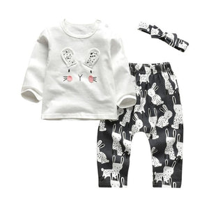 Newborn Baby Boys Girls Clothes Daddy/Mummy Letter 3Pcs Outfits Set Long Sleeve T-shirt+Pants Infant Toddler Clothing Suit