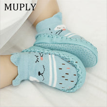 将图片加载到图库查看器，2020 Fashion Baby Socks With Rubber Soles Infant Sock Newborn Autumn Winter Children Floor Socks Shoes Anti Slip Soft Sole Sock
