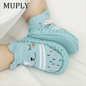 2020 Fashion Baby Socks With Rubber Soles Infant Sock Newborn Autumn Winter Children Floor Socks Shoes Anti Slip Soft Sole Sock