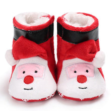 Cargar imagen en el visor de la galería, 2020 New Christmas Baby Shoes Baby Boys Girls Winter Warm Santa Claus First Walkers Cute Xmas Baby Boots DS9
