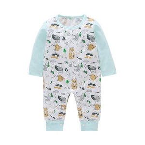 New Newborn Baby clothes Boys Girls Rompers cute Animal Printed Long Sleeve Winter Cotton Kid Jumpsuit Playsuit Outfits Clothing