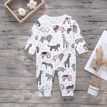 Carregar imagem no visualizador da galeria, New Newborn Baby clothes Boys Girls Rompers cute Animal Printed Long Sleeve Winter Cotton Kid Jumpsuit Playsuit Outfits Clothing
