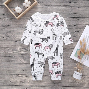 New Newborn Baby clothes Boys Girls Rompers cute Animal Printed Long Sleeve Winter Cotton Kid Jumpsuit Playsuit Outfits Clothing