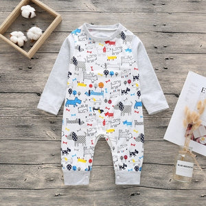 New Newborn Baby clothes Boys Girls Rompers cute Animal Printed Long Sleeve Winter Cotton Kid Jumpsuit Playsuit Outfits Clothing