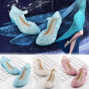 Princess Halloween Shoes Princess Crystal Costume Shoes Baby Girls Cosplay Costume Sandals Party Princess Baby Shoes For Girls