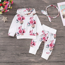 Carregar imagem no visualizador da galeria, RU Sale Floral newborn baby girl clothes children&#39;s clothing girl tracksuit winter clothing baby girl fall clothes Drop ship D30
