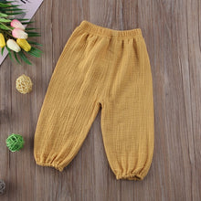 Cargar imagen en el visor de la galería, 2020 Autumn Winter Kids Children Baby Girl Cotton Leggings Full Length Wrinkled Pantalettes Pants Girls Long Trousers Pants
