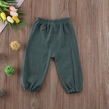 Cargar imagen en el visor de la galería, 2020 Autumn Winter Kids Children Baby Girl Cotton Leggings Full Length Wrinkled Pantalettes Pants Girls Long Trousers Pants
