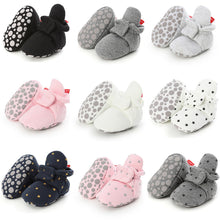 Carregar imagem no visualizador da galeria, Newborn Baby Socks Shoes Boy Girl Star Toddler First Walkers Booties Cotton Comfort Soft Anti-slip Warm Infant Crib Shoes
