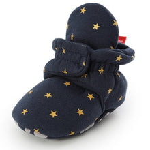 Carregar imagem no visualizador da galeria, Newborn Baby Socks Shoes Boy Girl Star Toddler First Walkers Booties Cotton Comfort Soft Anti-slip Warm Infant Crib Shoes
