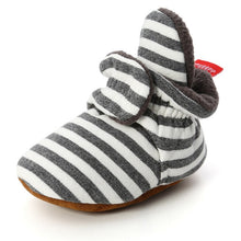 Carregar imagem no visualizador da galeria, Newborn Baby Socks Shoes Boy Girl Star Toddler First Walkers Booties Cotton Comfort Soft Anti-slip Warm Infant Crib Shoes
