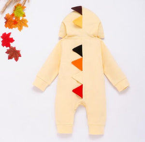 Tops spring and autumn mother baby jumpsuit  with big ear newborn baby clothes  Zipper cute kids clothing