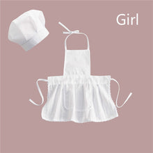 Cargar imagen en el visor de la galería, Baby Chef Apron Hat for Kids Costumes  Chef Baby  Cook Costume Newborn Photography Prop Newborn Hat Apron
