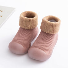 Cargar imagen en el visor de la galería, baby sock shoes for winter thick cotton animal styles cute baby floor shoes anti-slip first walkers 0-3 years
