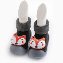 Cargar imagen en el visor de la galería, baby sock shoes for winter thick cotton animal styles cute baby floor shoes anti-slip first walkers 0-3 years
